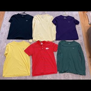 Lot of 6 Lacoste Men’s shirts